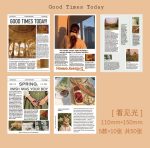 Girl Star retro English hand account diy decorative material Junk paper - Image 7