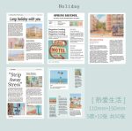 Girl Star retro English hand account diy decorative material Junk paper - Image 8