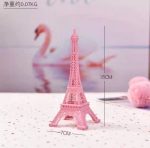 Pink Vintage Paris Eiffel Tower Sculpture Girl Desk Decor - Image 4