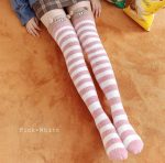 Cute Long Knee Coral Fleece Comfy Socks - Image 9