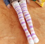 Cute Long Knee Coral Fleece Comfy Socks - Image 12