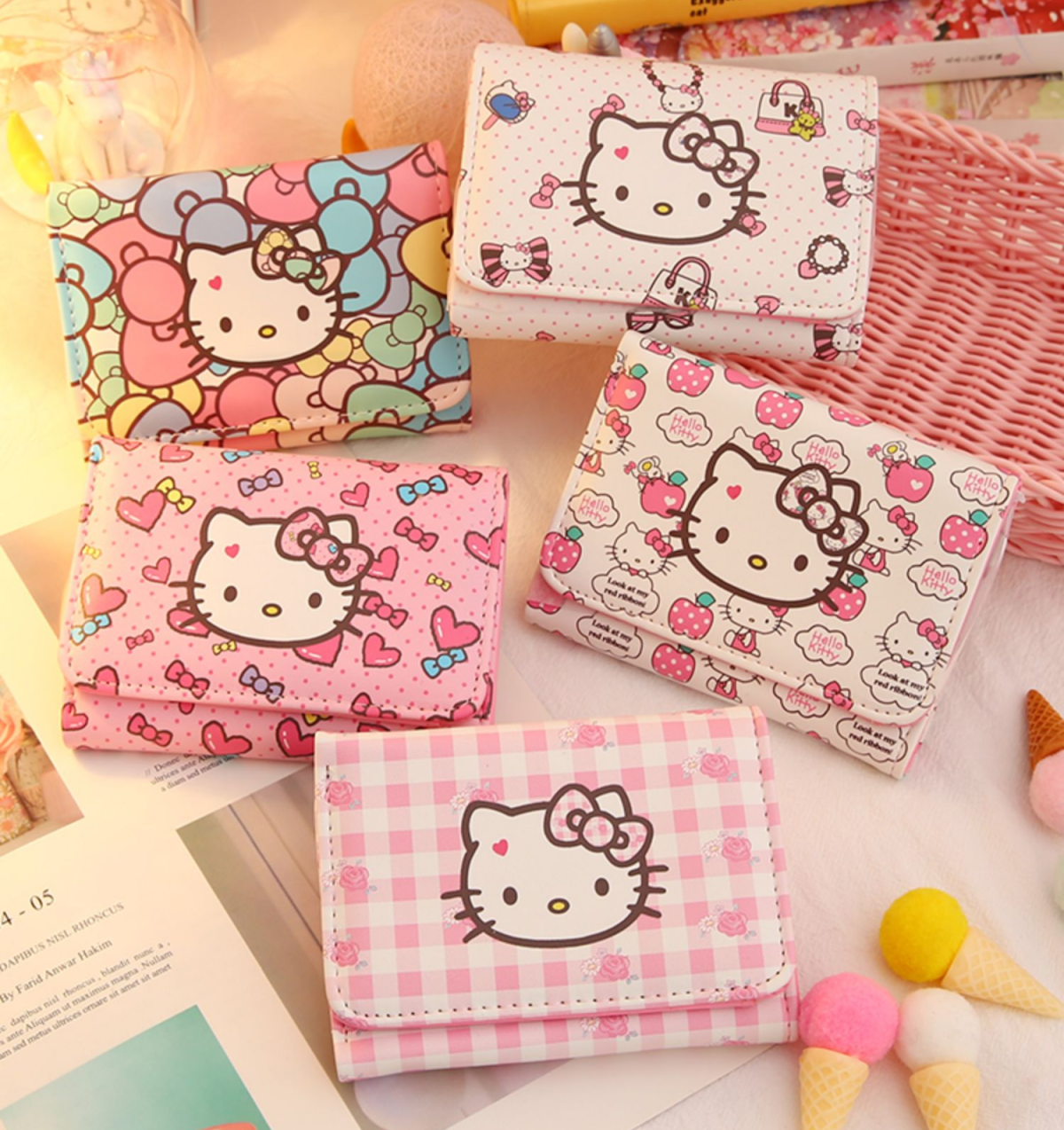 HELLO KITTY Cute Girl Mini Wallet Purse Card Holder - Image 3