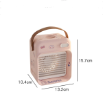 Small air cooler portable mini desktop fan usb charging spray humidifying fan - Image 6