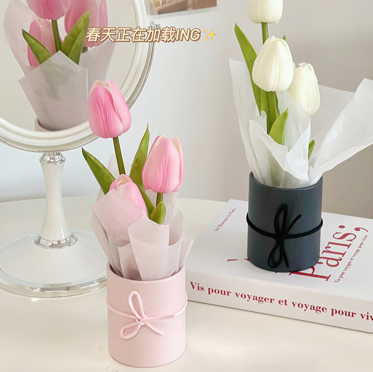 Flower Tulip Decoration living room bouquet photo flower props Valentine's Day gift female