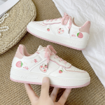 Strawberry White Autumn Winter Korean all-match casual breathable Sneakers tide thick bottom - Image 3