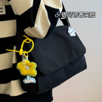 Solid Color Casual Cross Body Messenger Shoulder Bag