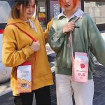 Strawberry Banana Milk Cute Drink Box Woman Crossbody Shoulder Bag Coin Purse - Image 14