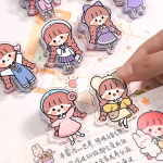 Aki sauce Cute Girl test paper office bill Clip photo decoration clip