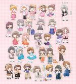 30pcs Lovely Shiny Girl Stickers for Journal Card Diy creative material - Image 12
