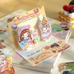 30pcs Lovely Shiny Girl Stickers for Journal Card Diy creative material - Image 4