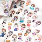 30pcs Lovely Shiny Girl Stickers for Journal Card Diy creative material - Image 2