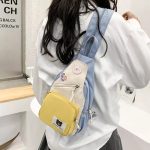 Myron Bear Small Multi-functional Cute Shoulder Messenger Travel Backpack