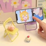 Cute Little Chair Foldable Mobile Phone Stand Holder - Image 2