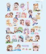 30pcs Lovely Shiny Girl Stickers for Journal Card Diy creative material - Image 9