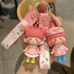 Pink Sakura Anime Girl Kawaii Backpack Pendant Car Keychain - Image 13