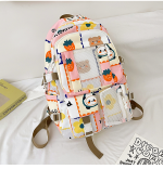 DIFA Cute Bear Cartoon printing Large Capacity Teenager High School Backpack Travel Backpack - Image 7
