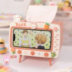 Kawaii TV Tissue Box With Phone Holder Storage - Image 2