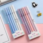 6pcs Morandi Kawaii Quick Gel Pen with 20pcs Refill
