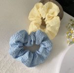 8pcs Solid Color Cute Scrunchies Hairband - Image 10