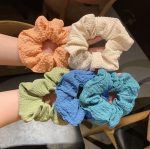 8pcs Solid Color Cute Scrunchies Hairband - Image 8