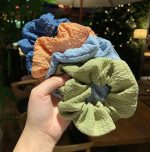 8pcs Solid Color Cute Scrunchies Hairband - Image 11