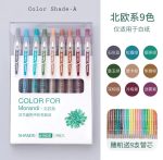 9pcs Morandi Colored 0.5mm Gel pen - Image 11