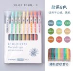 9pcs Morandi Colored 0.5mm Gel pen - Image 13