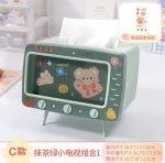 Kawaii TV Tissue Box With Phone Holder Storage - Image 8