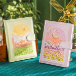 Dream Of Light And Shadow 3D Oil Painting Moon Flower Journal - Image 11