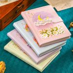 Dream Of Light And Shadow 3D Oil Painting Moon Flower Journal