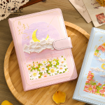 Dream Of Light And Shadow 3D Oil Painting Moon Flower Journal - Image 7