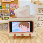 Kawaii TV Tissue Box With Phone Holder Storage - Image 11