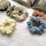 8pcs Solid Color Cute Scrunchies Hairband - Image 9