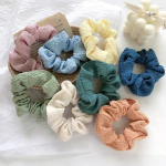 8pcs Solid Color Cute Scrunchies Hairband - Image 5