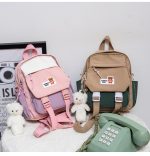 Kawaii Small Multifunctional Japanese Style Casual Backpack Messenger Bag - Image 2