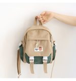 Kawaii Small Multifunctional Japanese Style Casual Backpack Messenger Bag - Image 15