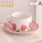 Cute Tulip Coffee Cup Aesthetic female mug - Image 10