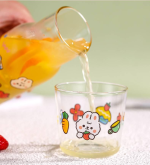Bunny Bear Glass Bottle with Cup - Image 4