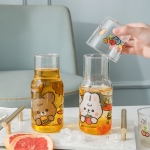 Bunny Bear Glass Bottle with Cup - Image 7