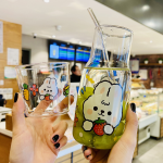 Bunny Bear Glass Bottle with Cup - Image 8