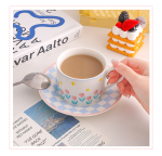 Cute Tulip Coffee Cup Aesthetic female mug - Image 4
