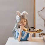 Nordic Butterfly Bouquet Girl Ornaments Jewelry Storage Sculpture Statue - Image 5
