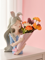 Nordic Butterfly Bouquet Girl Ornaments Jewelry Storage Sculpture Statue