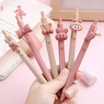 6pcs Pink Kawaii Stationery Gel pen school office supplies
