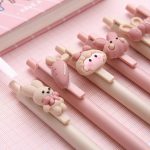 6pcs Pink Kawaii Stationery Gel pen school office supplies - Image 9