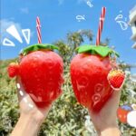500ml Summer Cute Strawberry Straw Water Bottle Milk Coffee Straw Cup for Home waterbottle with strawwater bottle for girls