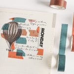 10pcs Vintage Grid Alphabet Number Masking Washi Tape - Image 2