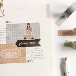 10pcs Vintage Grid Alphabet Number Masking Washi Tape - Image 12