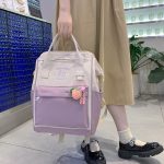 Japanese Style Cute Candy Color Lightweight High Quality Teen Rucksuck Sweet Highschool Backpack - Image 5