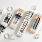 10pcs Vintage Grid Alphabet Number Masking Washi Tape